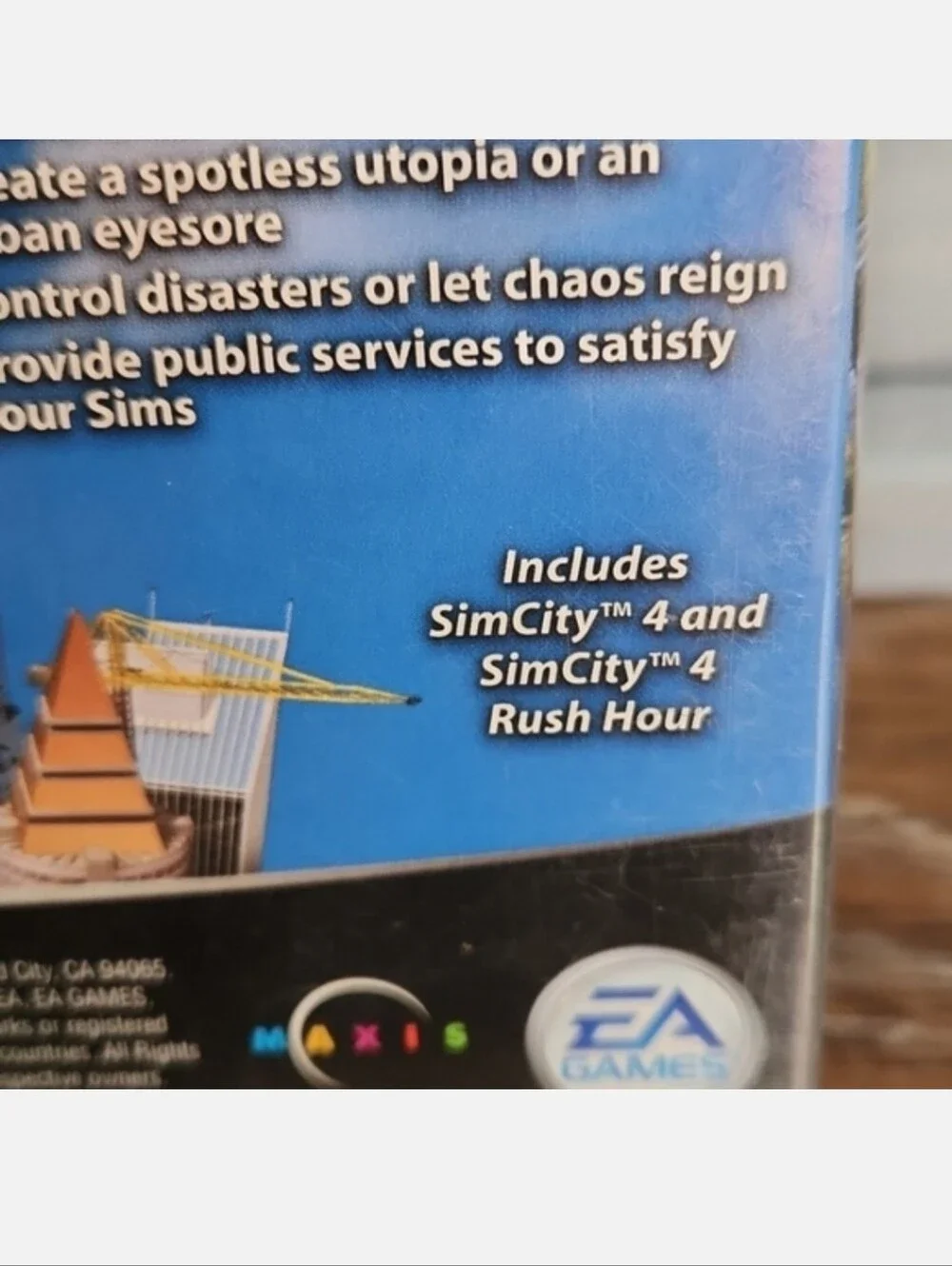 NWT Sim City 4 & Rush Hour Deluxe Edition PC CD-ROM computer game